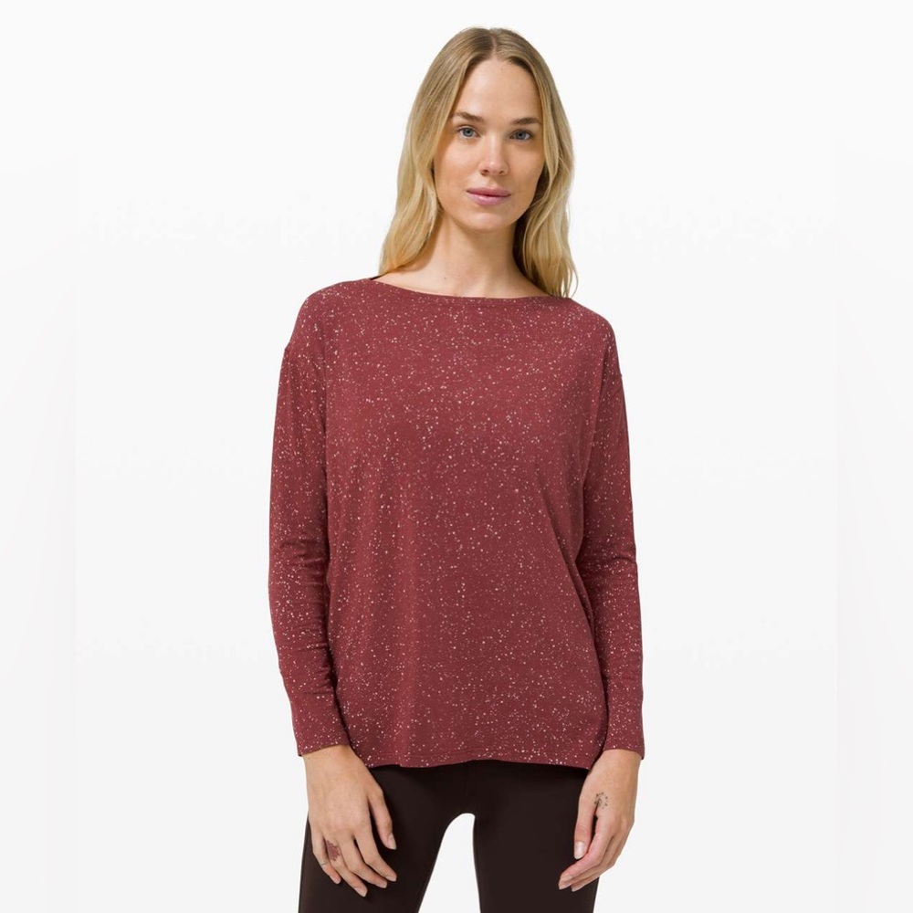 Lululemon Back in Action Long Sleeve *Splatter Savannah